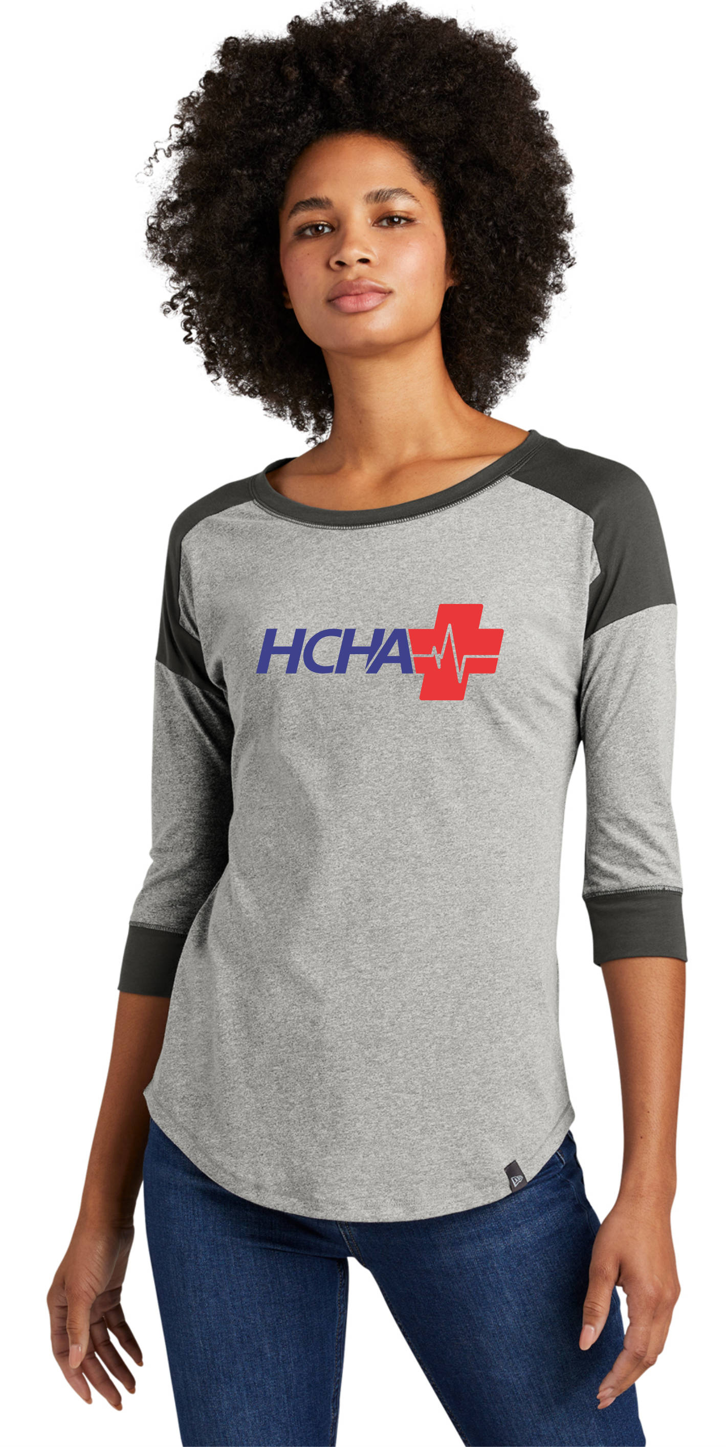 New Era® Ladies Heritage Blend 3/4-Sleeve Baseball Raglan Tee - LNEA104