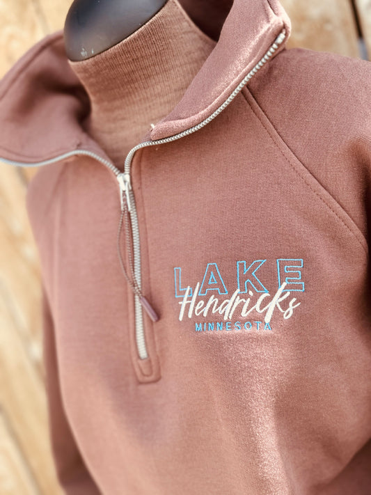 LAKE HENDRICKS 1/4 ZIP - CREWNECK SWEATSHIRT