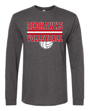 Load image into Gallery viewer, REDHAWKS - VOLLEYBALL - 2025 - ADULT - LONG SLEEVE T-SHIRTS
