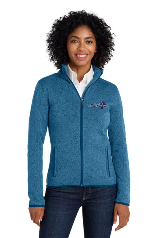 Port Authority® Women's Sweater Fleece Jacket - HCHA LEFT CHEST EMBROIDERY