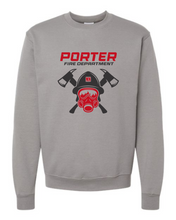 Load image into Gallery viewer, UNISEX - PORTER FIRE DEPARTMENT CREWNECK SWEATSHIRT
