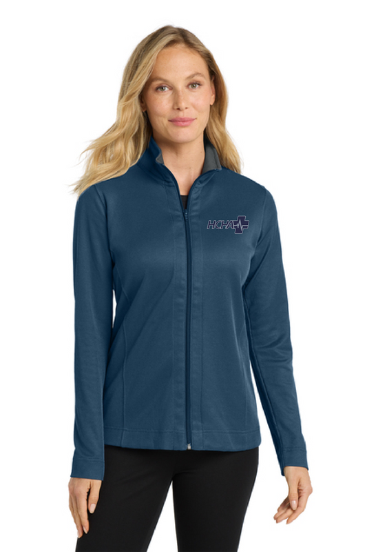 Port Authority® Women's Vertical Texture Full-Zip Jacket