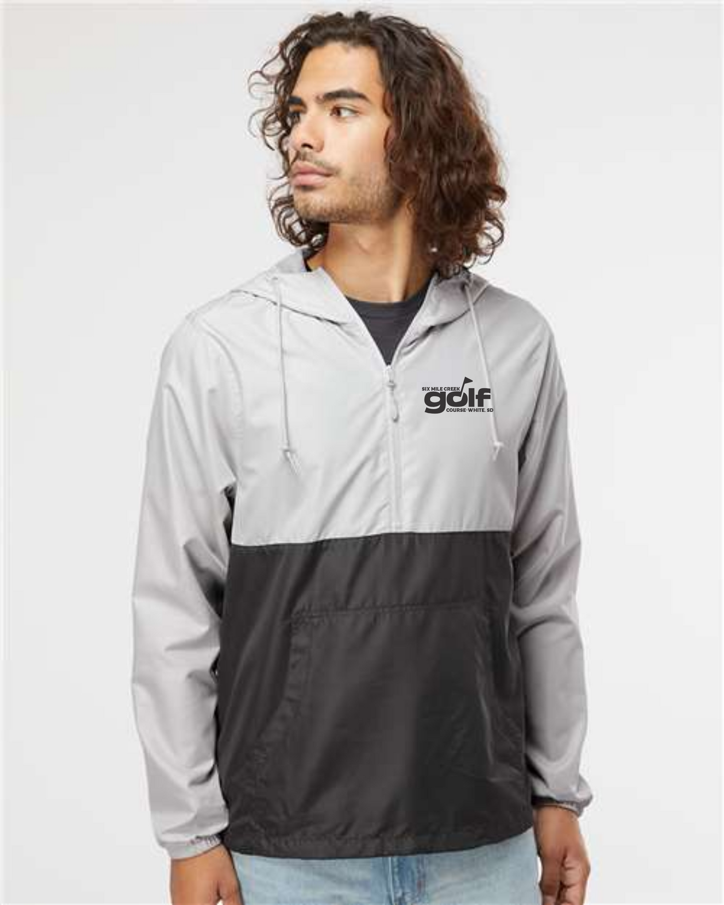 UNISEX - Lightweight Quarter-Zip Windbreaker Pullover Jacket - CAMO HOODIE - QAURTER ZIP