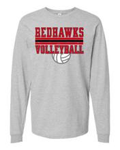 Load image into Gallery viewer, REDHAWKS - VOLLEYBALL - 2025 - ADULT - LONG SLEEVE T-SHIRTS
