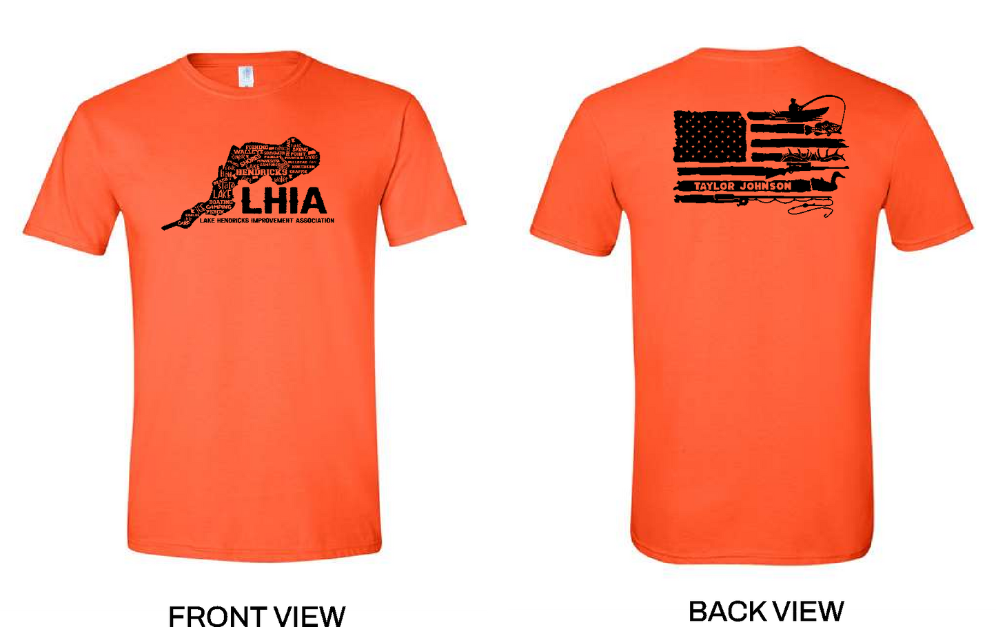 LHIA - ORANGE SHIRT - FLAG BACK