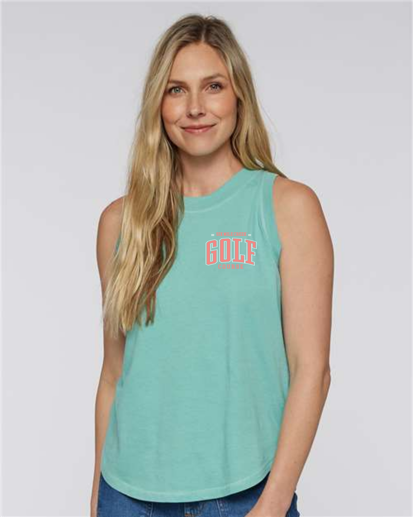 6MC-GC-WHITE SD - LADIES TANK TOP