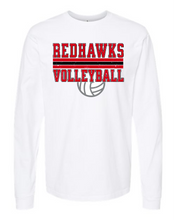 Load image into Gallery viewer, REDHAWKS - VOLLEYBALL - 2025 - ADULT - LONG SLEEVE T-SHIRTS
