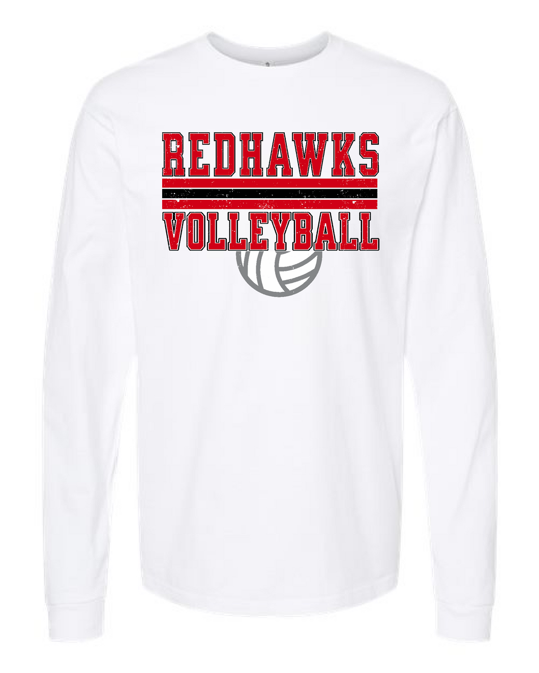 REDHAWKS - VOLLEYBALL - 2025 - ADULT - LONG SLEEVE T-SHIRTS