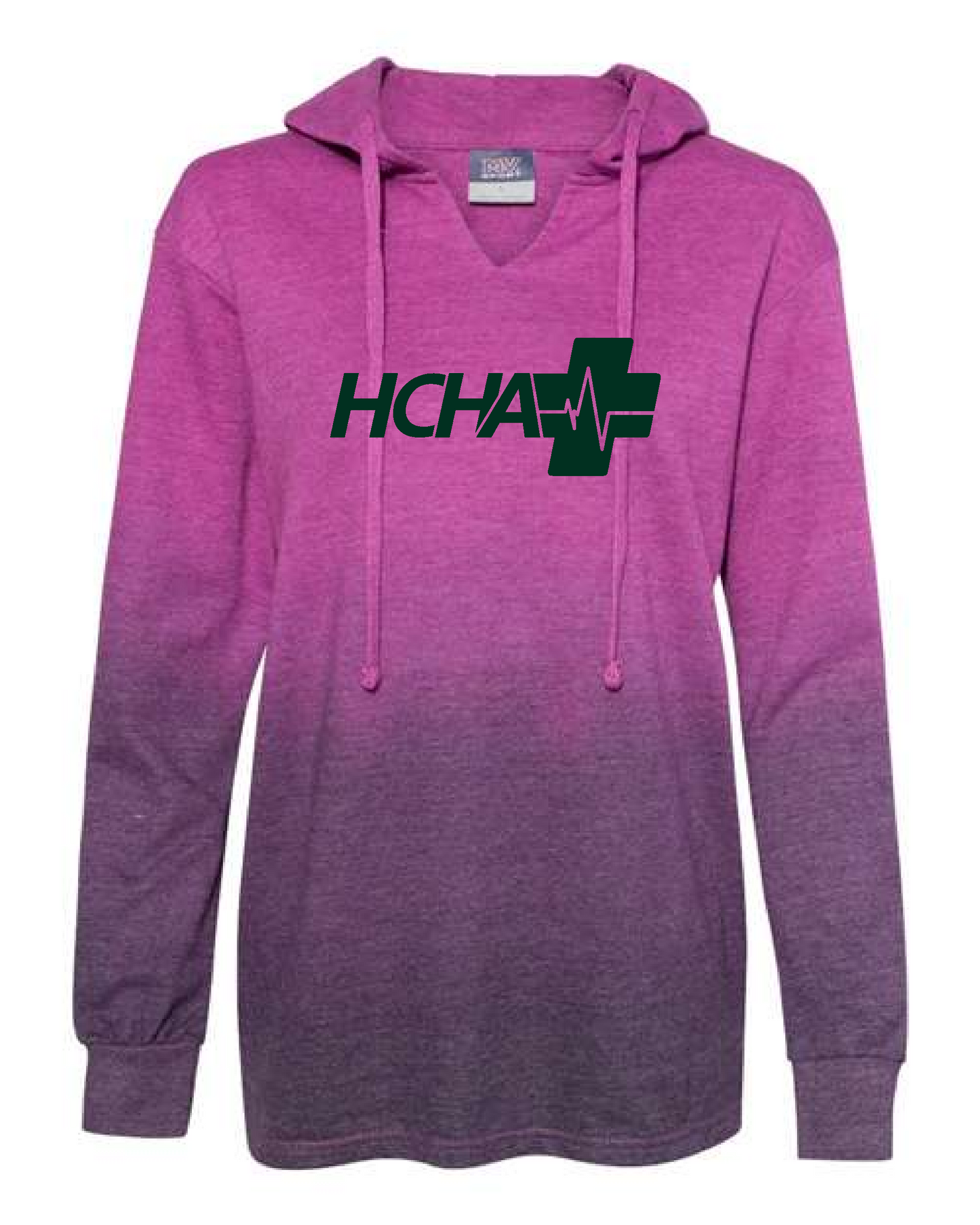 Women's French Terry Ombré Hooded Sweatshirt - PRINTED