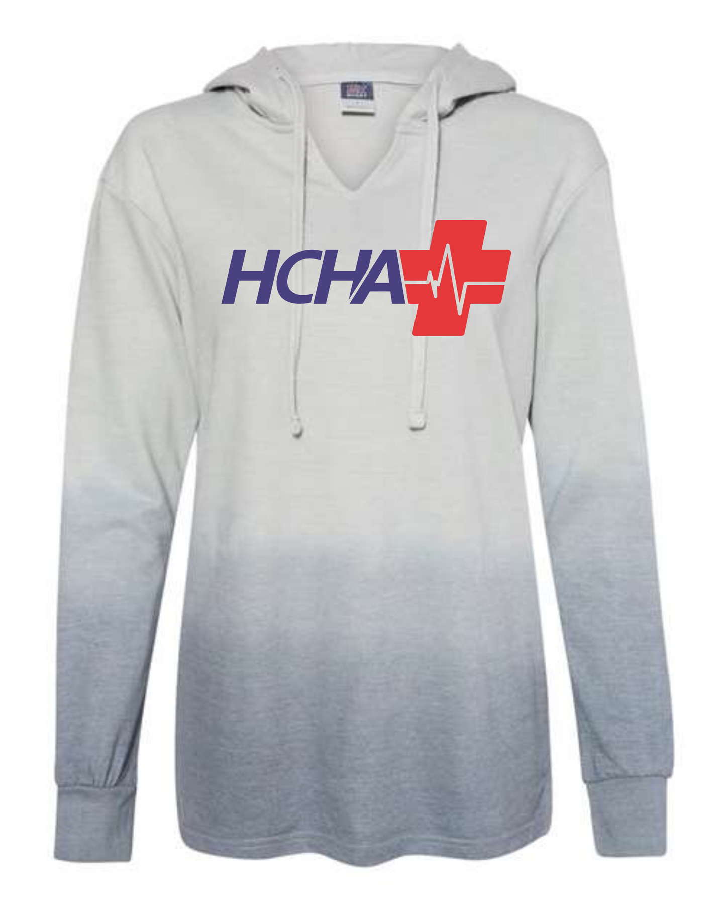 Women's French Terry Ombré Hooded Sweatshirt - PRINTED