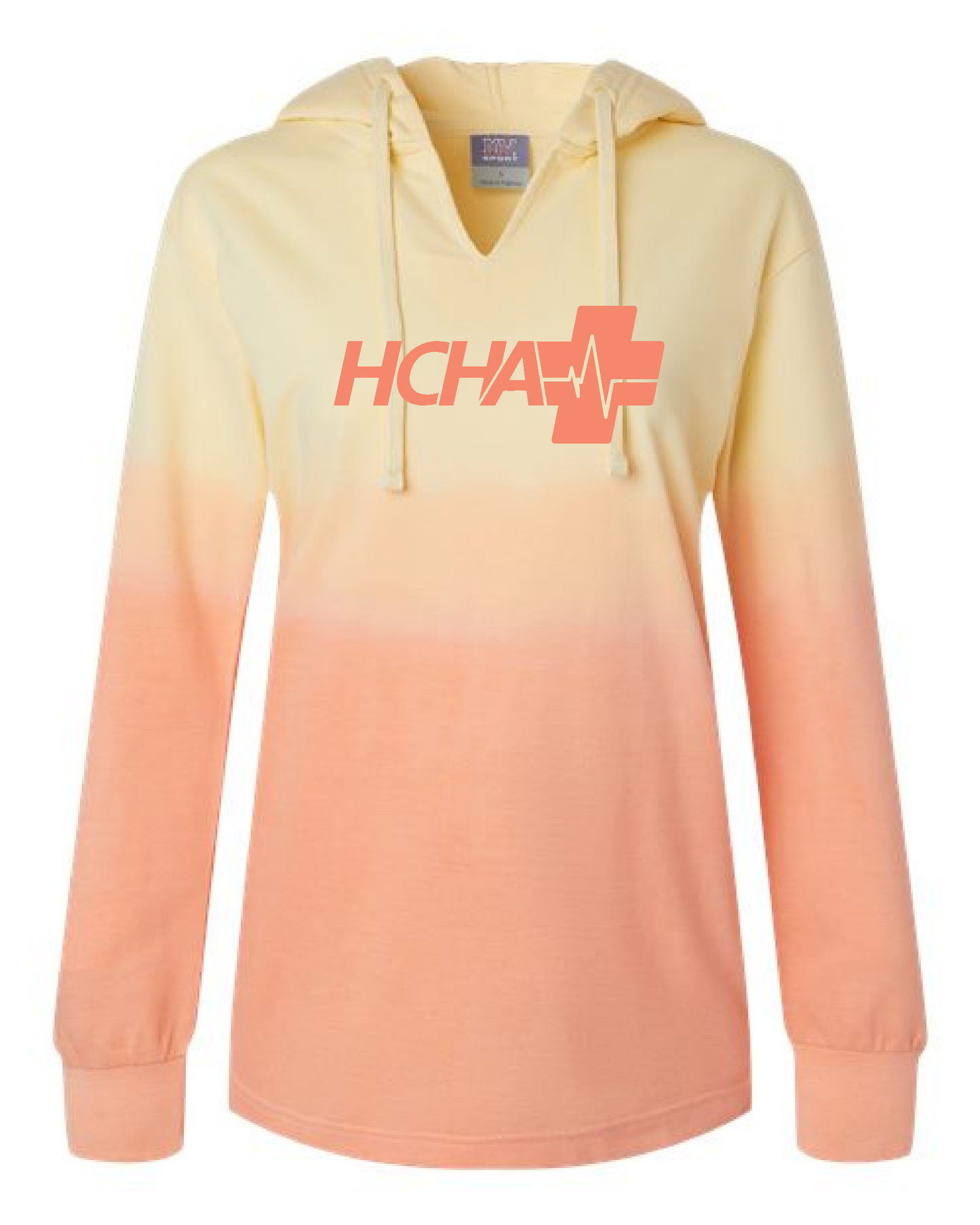 Women's French Terry Ombré Hooded Sweatshirt - PRINTED