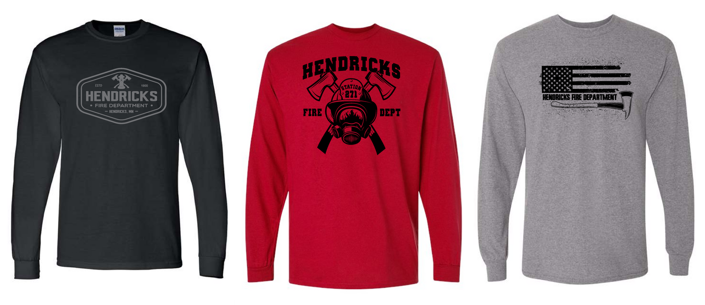HENDRICKS FIRE DEPARTMENT LONGSLEEVE T-SHIRT
