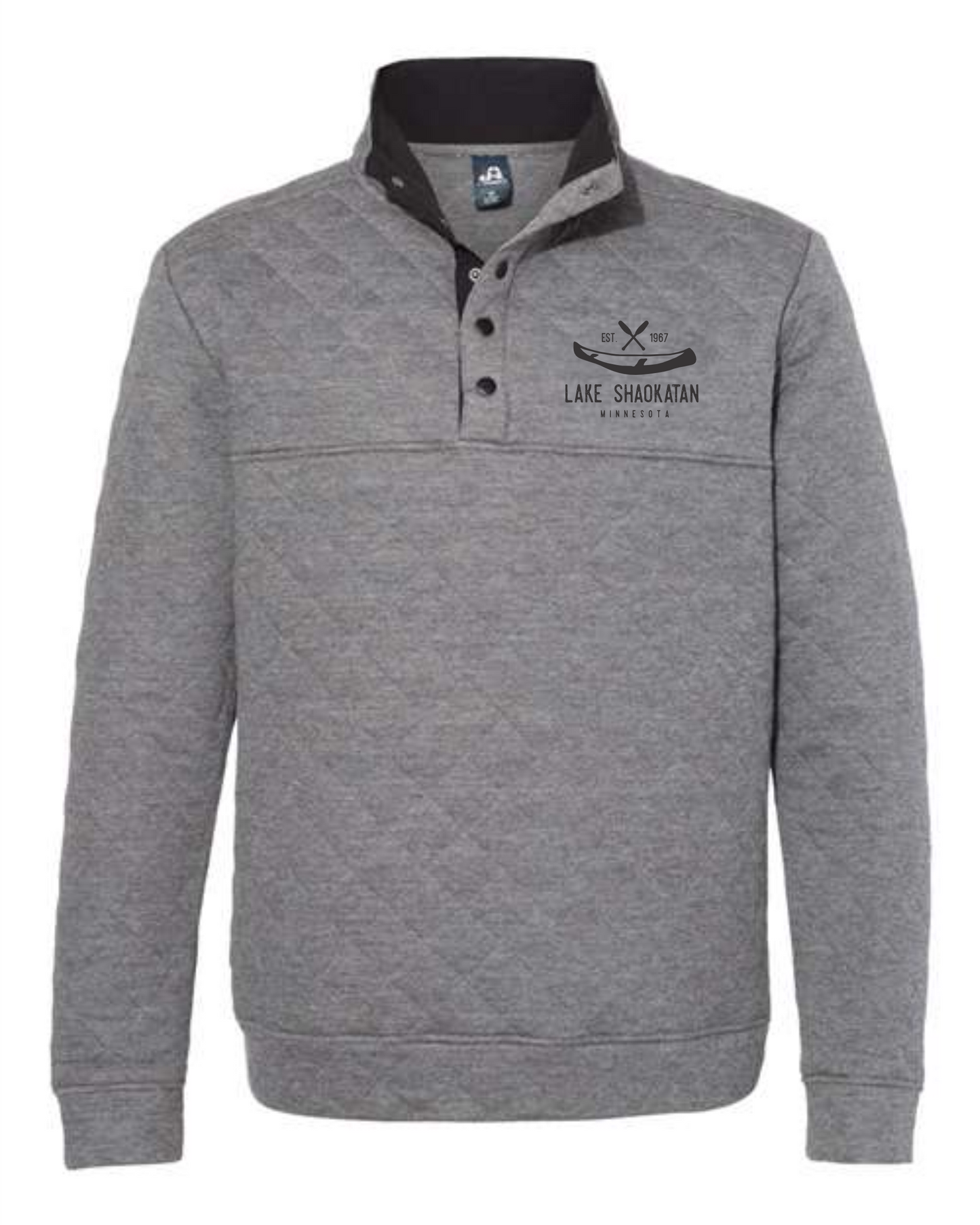 J. America - Triblend Quarter-Zip Sweatshirt - 8869 - EMBROIDERED
