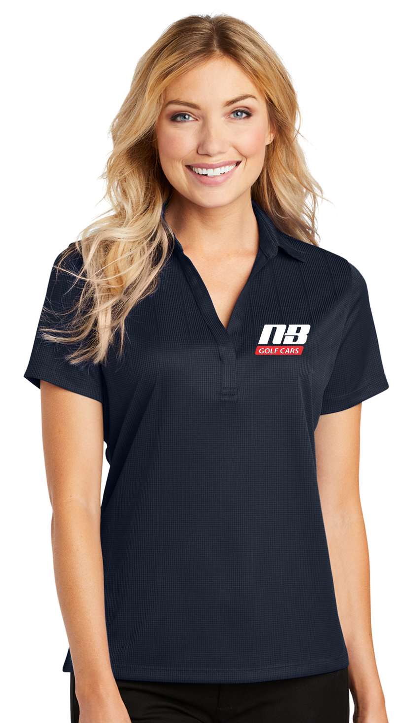 Port Authority Ladies Performance Fine Jacquard Polo L528 MdB Designs Print and Embroider